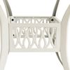 vidaXL 5 Piece Bistro Set Cast Aluminium White