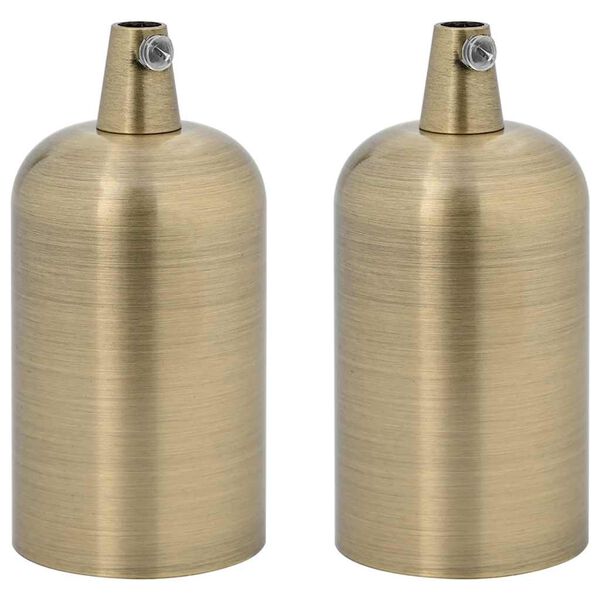 vidaXL Lamp Holders 2 pcs Bronze E27