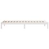 vidaXL Extra Long Bed Frame without Mattress White 100x210 cm Solid Wood Pine