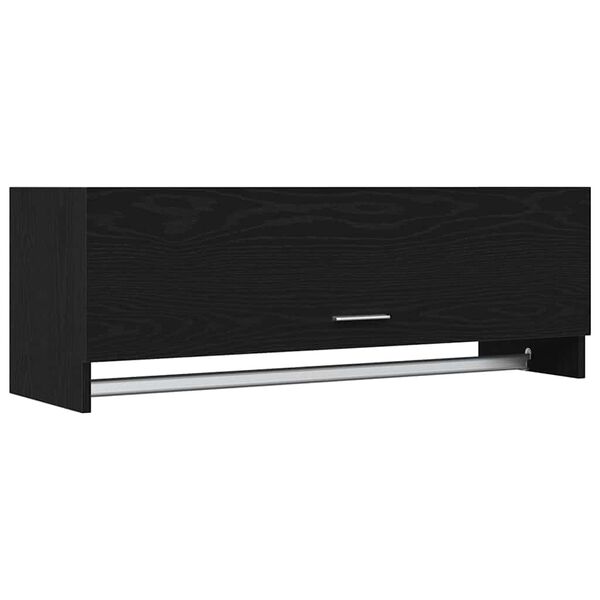 vidaXL Wardrobe Black Oak 100 x 32.5 x 35 cm Engineered Wood