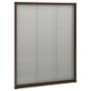 vidaXL Plisse Insect Screen for Windows Aluminium Brown 80x100 cm