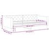 vidaXL Day Bed without Mattress Light Grey 90x190 cm Single Fabric