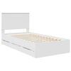 vidaXL Bed Frame with Drawer White 100 x 200 cm Engineer Wood