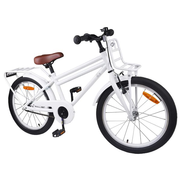 vidaXL Kids Bike 18'' for 5-7 Years Old White