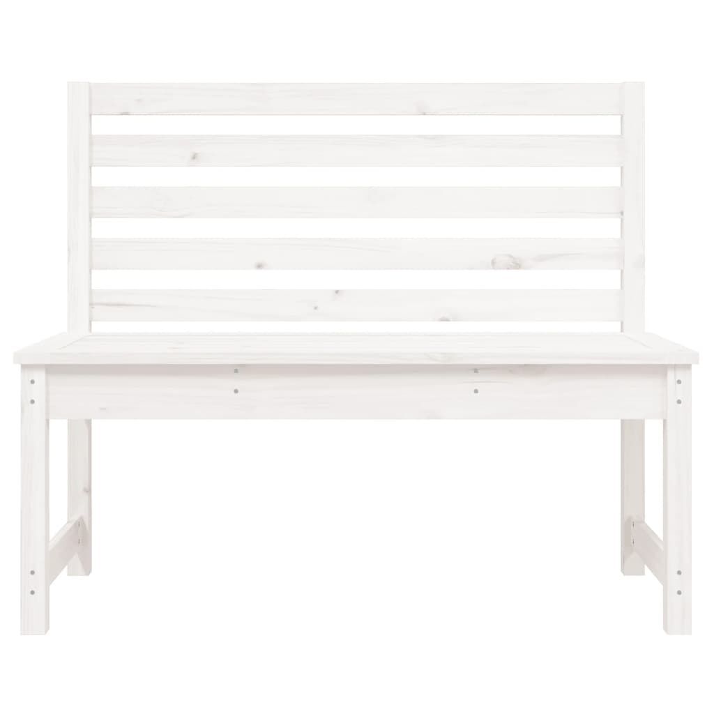 White wooden deals bench outdoor