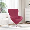 vidaXL Egg Chair Wine Red 63 x 73 x 90 cm Velvet