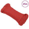 vidaXL Boat Rope Red 4 mm 25 m Polypropylene