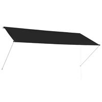 vidaXL Retractable Awning 300x150 cm Anthracite