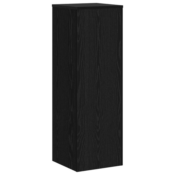 vidaXL Plant Stand Black Oak 33 x 33 x 100 cm Engineered wood
