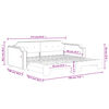 vidaXL Daybed with Trundle without Mattress Dark Grey 90x190 cm Single