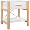 vidaXL Bedside Tables 2pcs White 42x38x45 cm Engineered Wood