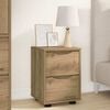 vidaXL Bedside Table Artisan Oak 30.5 x 30 x 43 cm Engineered Wood