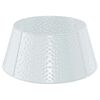 vidaXL Christmas Tree Skirt Cone-shaped White &Oslash; 62 x 25 cm Steel