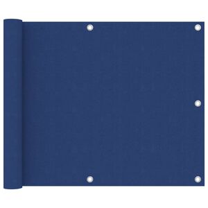 vidaXL Balcony Screen Blue 75x400 cm Oxford Fabric