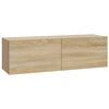 vidaXL Wall TV Cabinets 4 pcs Sonoma Oak 100x30x30 cm