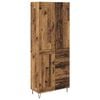 vidaXL Highboard 2 pcs Old Wood 69.5 x 34 x 180 cm Engineered Wood
