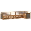 vidaXL Sectional Sofa Set 5 pcs Natural Solid Acacia Wood