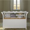 vidaXL Storage Bench 126x42x75 cm Wood White