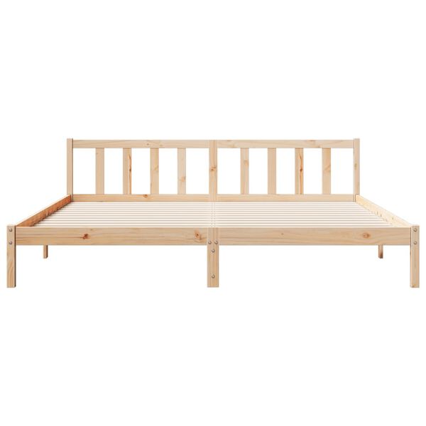 vidaXL Extra Long Bed Frame without Mattress 200x210 cm Solid Wood Pine