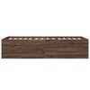 vidaXL Bed Frame without Mattress Brown Oak 100x200 cm