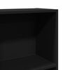 vidaXL Bookcase Black 60x24x176 cm Engineered Wood