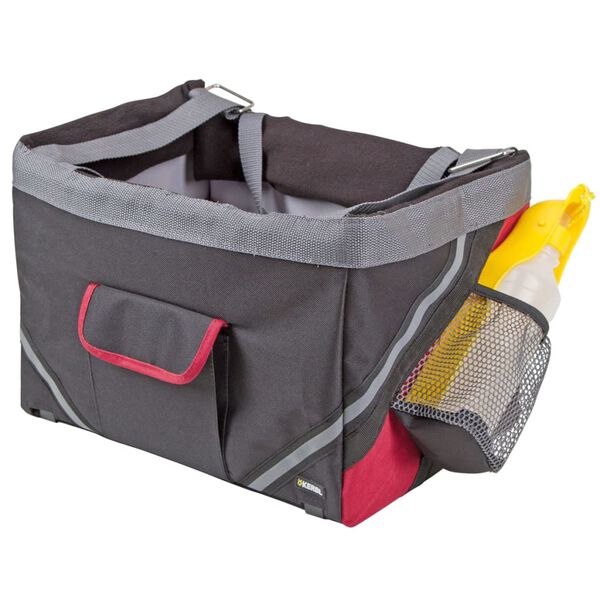 Kerbl Dog Bike Basket Vacation 38x25x25 cm Black 80595
