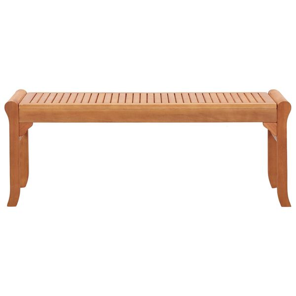 vidaXL 2-Seater Garden Bench 120 cm Solid Eucalyptus Wood