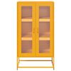 vidaXL Highboard Mustard Yellow 68x39x123 cm Steel