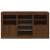 vidaXL Sideboard with LED Lights Brown Oak 123x37x67 cm
