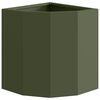 vidaXL Corner Planter Olive green 30 x 30 x 35 cm Steel