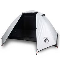 vidaXL Camping Tent 2 Persons White 224x248x118 cm 185T Taffeta
