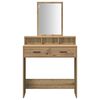 vidaXL Dressing Table Artisan Oak 79 x 41 x 140 cm Engineered Wood
