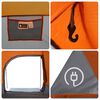vidaXL Family Tent Tunnel 8-Person Grey and Orange Waterproof