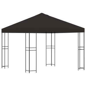 vidaXL Gazebo 3 x 3 m Anthracite Polyester and Steel 190 gsm