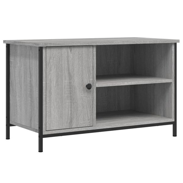 vidaXL TV Cabinet Grey Sonoma 80x40x50 cm Engineered Wood