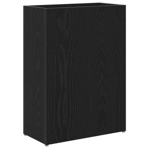 vidaXL Umbrella Stand Black Oak 40 x 20 x 55.5 cm Engineered Wood