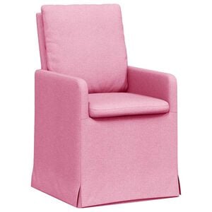 vidaXL Dining Chairs 2 pcs Pink 57 x 67 x 98 cm Fabric