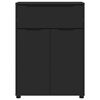 vidaXL Bathroom Cabinet Black 72.5 x 36.5 x 100 cm Engineered Wood