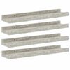 vidaXL Wall Shelves 4 pcs Concrete Grey 40x9x3 cm