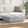 vidaXL Coffee Table Grey Sonoma 90x90x28 cm Engineered Wood