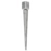 vidaXL Ground Spikes 6 pcs Silver 9x9x90 cm Galvanised Steel