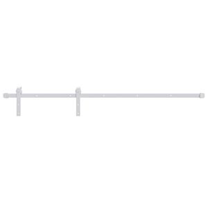 vidaXL Sliding Door Hardware Kit 183 cm Steel White