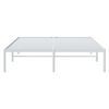 vidaXL Metal Bed Frame without Mattress White 140x190cm