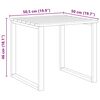 vidaXL Sunbed Table 3 pcs Brown 50.5 x 50 x 46 cm