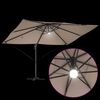 vidaXL Cantilever Roma Parasol Taupe and Black 352 x 251 x 265 cm