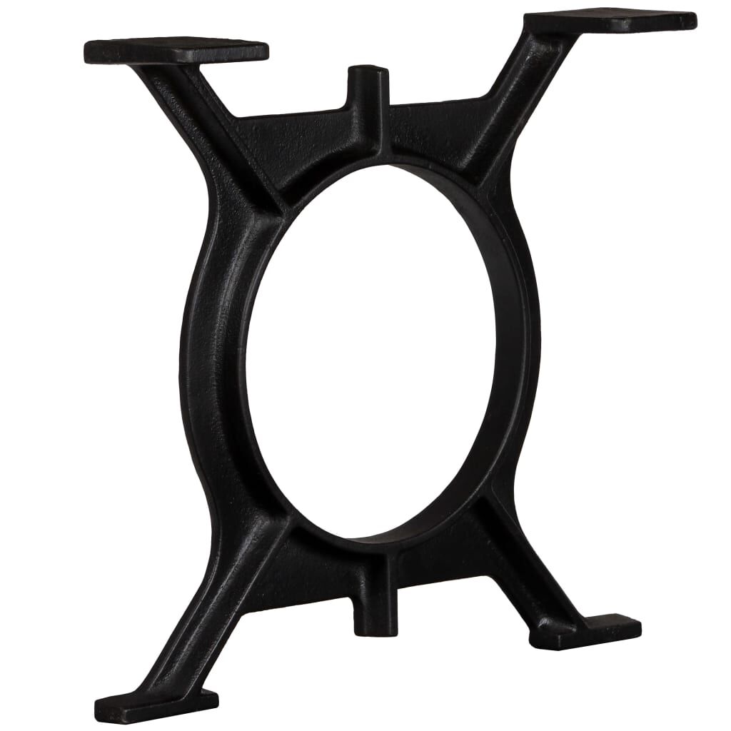 vidaXL Coffee Table Legs 2 pcs O Frame Cast Iron vidaXL