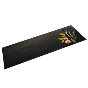 vidaXL Kitchen Rug Washable Spices 45x150 cm Velvet