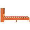vidaXL Bookcase Bed without Mattress Wax Brown 75x190 cm Small Single Solid Wood Pine