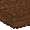 vidaXL Coffee Table with LED Lights Brown Oak 100x100x31 cm