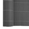 vidaXL Garden Fence Double-Sided Grey 1.8x3 m PVC